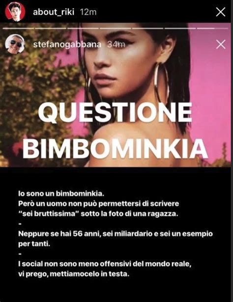 Stefano Gabbana Su Selena Gomez Veramente Brutta I Fan Si