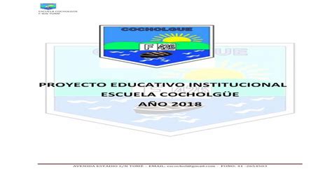 Proyecto Educativo Institucional Escuela · El Pei De Nuestra Unidad