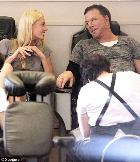Mickey Rourke Shows The Benefits Of A Woman S Touch As His Girlfriend Transforms His Look
