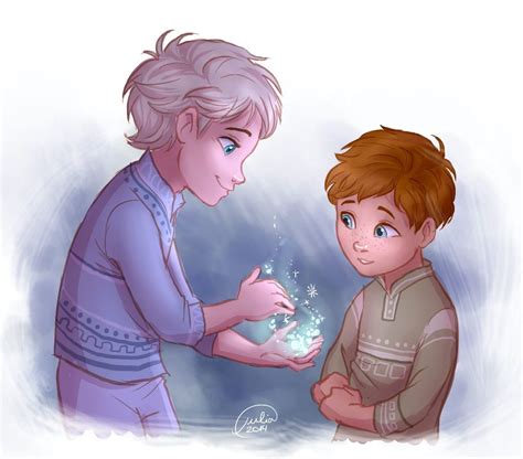 Little Elsa And Anna Genderbent Art By Julia Disney Gender Bender