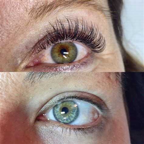 Before And After Picture Of Mink Eyelash Extensions D Curl Opens And