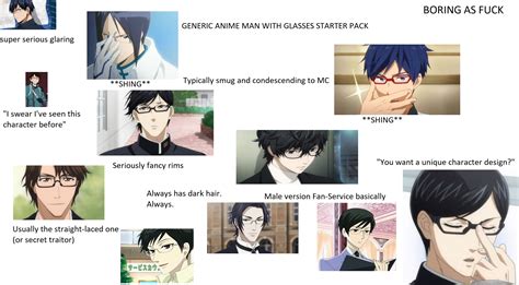 Smart Anime Characters With Glasses Glasses Changing With Characters Moods
