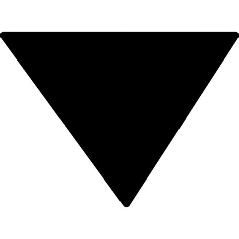 Triangle Inversé Variante Noire Télécharger Icons Gratuitement