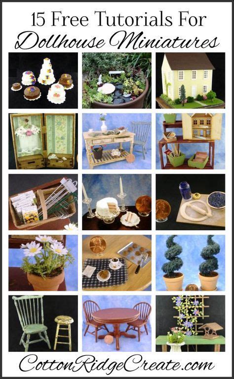 15 Dollhouse Miniatures Tutorials Dollhouse Miniature Tutorials