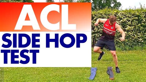 Acl Rehab Side Hop Test Axe Physio Youtube