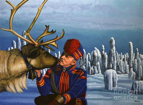 Deer Friends Of Finland Painting By Paul Meijering Pixels
