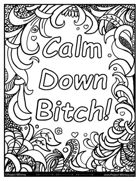 Keep Calm Pages Coloring Pages