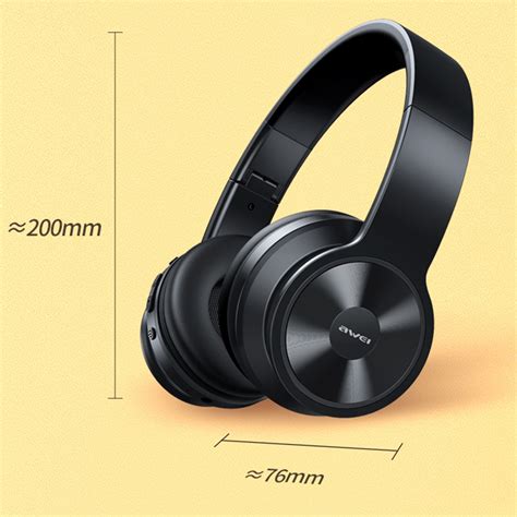 Awei A996bl Foldable Wireless Bluetooth Headphone Black