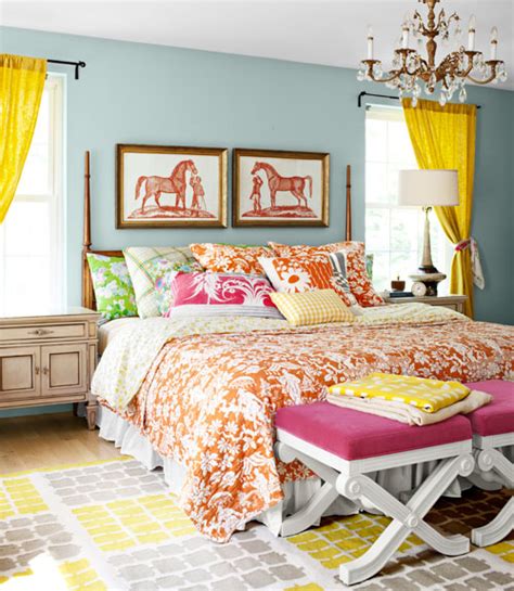 cheerful bedroom designs  colorful details