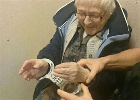 99 year old woman handcuffed by police and locked up and she loved it that s life magazine