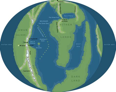 A Map Of The Earth With Land And Water On It Including Rivers Lakes