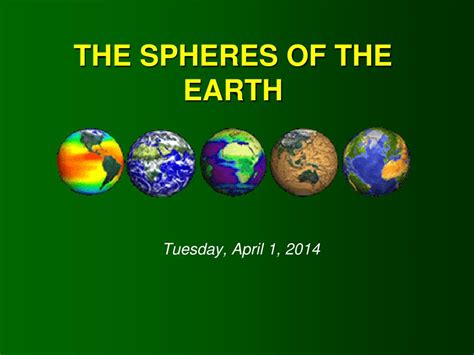 PPT - THE SPHERES OF THE EARTH PowerPoint Presentation, free download
