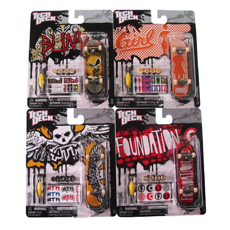 Tech deck, sk8shop fingerboard bonus pack, collectible and customizable mini skateboards (styles may vary) 4.6 out of 5 stars 8,840. Toy Tech Deck Finger Skateboard Mini Board Pack Sticker ...