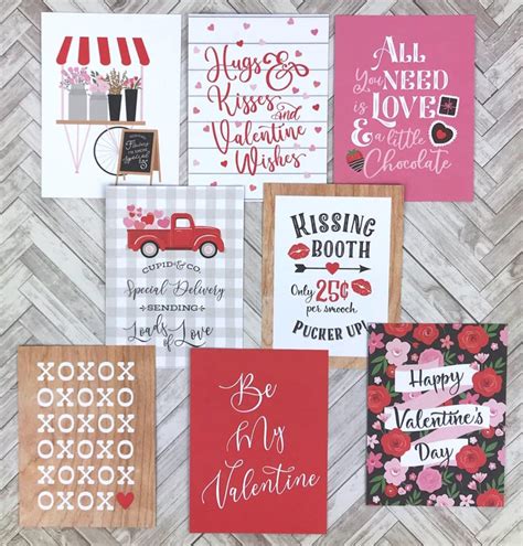 Valentine Card Making Kit For Adults Diy Valentines Kit Etsy