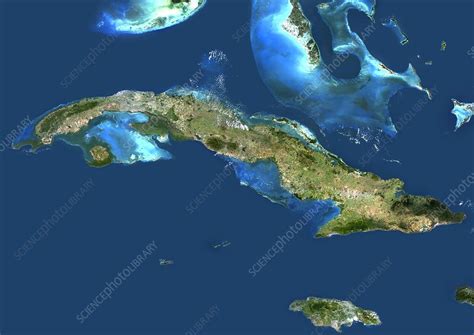 Cuba Satellite Image Stock Image C0033151 Science Photo Library