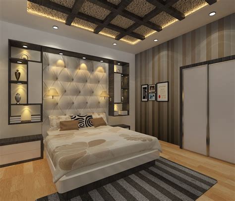 Luxury Bedroom With Elements Bedroom Bed Cover Ceiling Lights