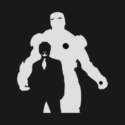 Ironman And Tony Stark Silhouettes Iron Man T Shirt Teepublic