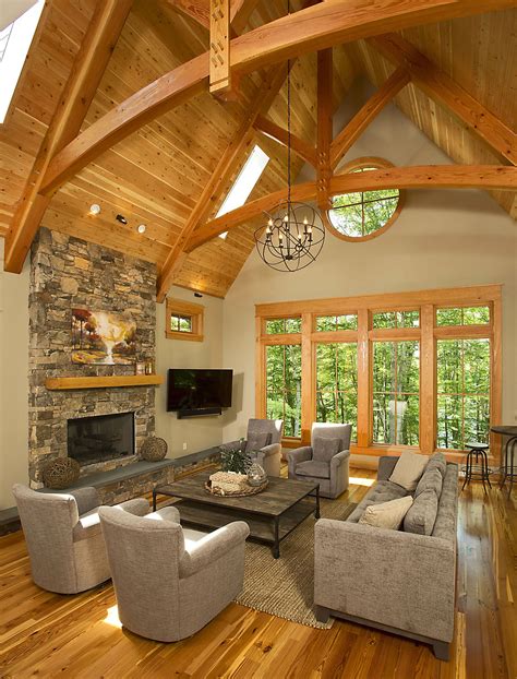 Experience The Beauty Of Timber Frame Home Interiors By New Energy Works
