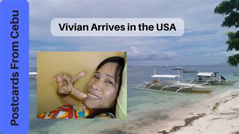 my filipina wife vivian arrives in the usa youtube