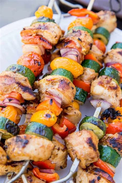 Grilled Chicken Kabobs The Roasted Root