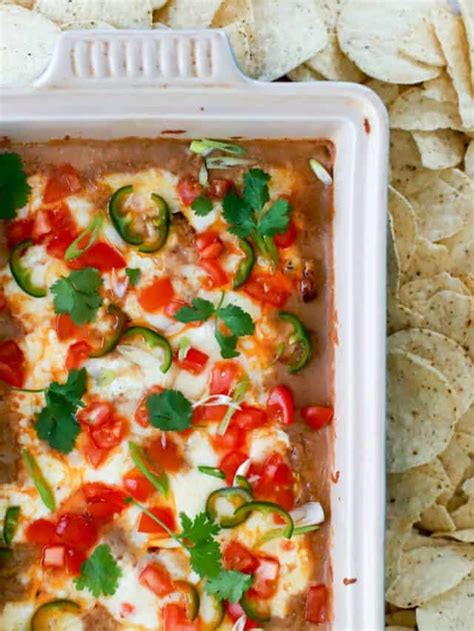 easy refried bean dip without cream cheese my therapist cooks