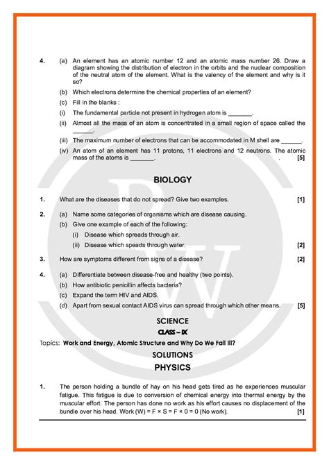 Cbse Sample Paper Class Science With Solution Physics Wallah