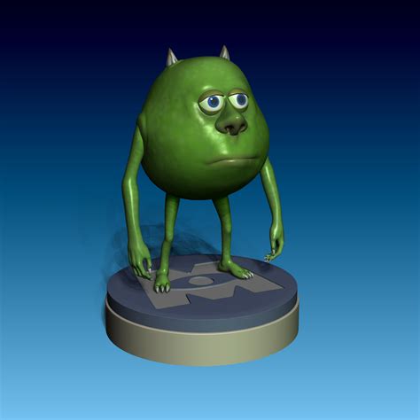 3d File Mike Wazowski・3d Printable Model To Download・cults