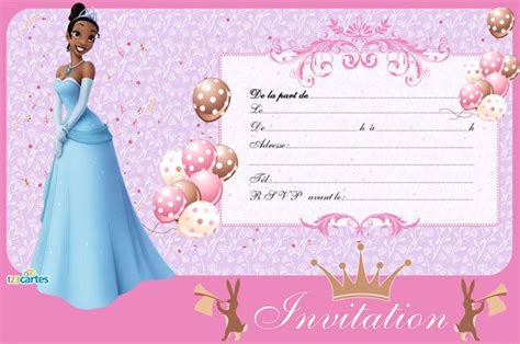 Simple, rapide et 100% gratuit princesse - Cartes et invitations gratuites - 123 cartes ...