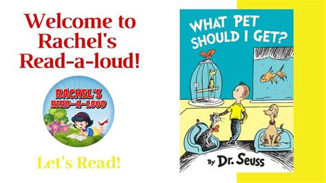 Childrens Book Read Aloud What Pet Should I Get Youtube