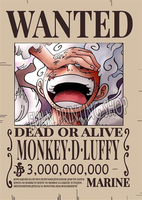 One Piece Hd Updated Bounty Wanted Posters Cm X Cm Pcs Minimum Order Lazada Ph