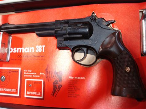 Crossman 38t 22 Caliber 6 Shot Air Pistol From 1980 With Original