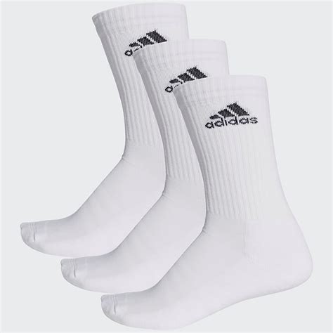 Adidas 3 Stripes Performance Crew Socks 3 Pairs Whiteblack