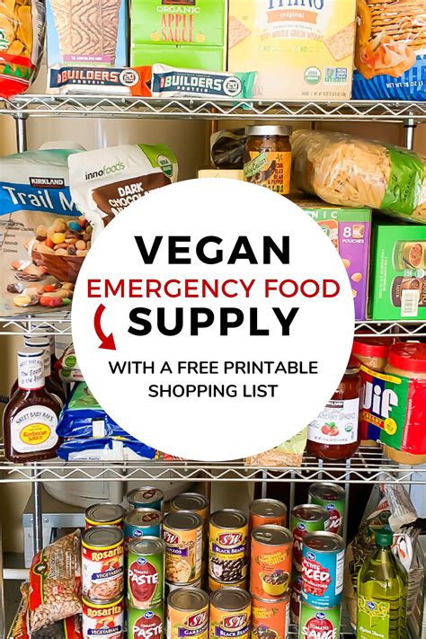 Vegan Emergency Food Supply | Emergency food supply, Emergency food, Food supply list