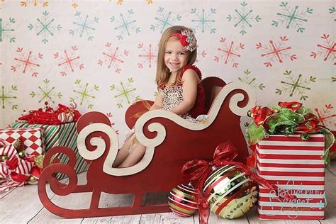 Large Sleigh Photo Prop Christmas Photography Props Christmas Props