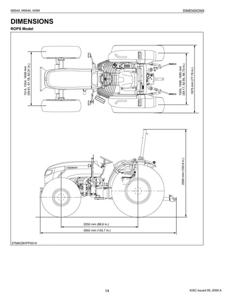 Kubota M8540 M9540 Tractor Service Manual