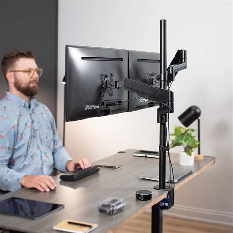 Buy Vivo Dual Monitor Arm Extra Tall Mount For Screens Up To 32 Inches