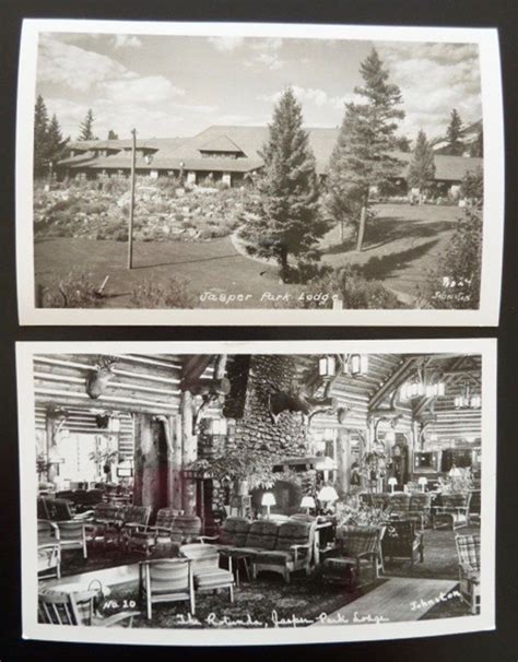 Business details location of this business 719 w. Jasper Park Lodge Real Photo RPPC by Tom Johnston Alberta ...