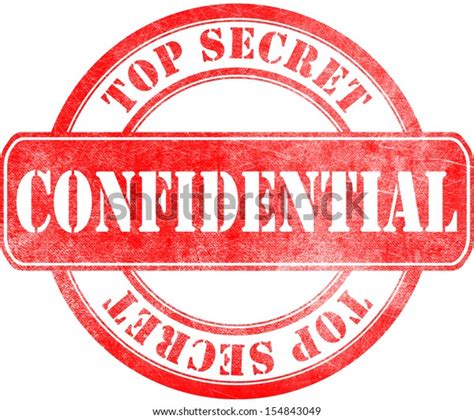 Stamp Confidential Top Secret Stock Illustration 154843049 Shutterstock
