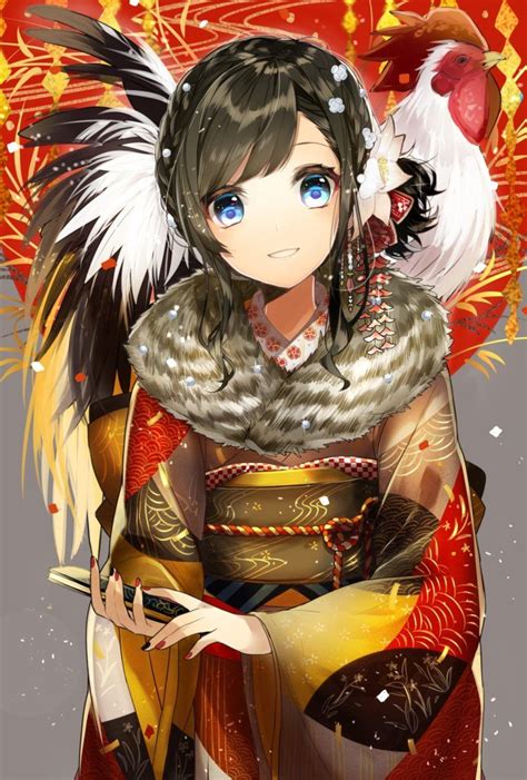 Anime Woman With Black Hair And Blue Eyes Wearing Kimono Top 20 Anime
