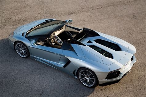 2014 Lamborghini Aventador Roadster Supercar Silver Wallpapers Hd