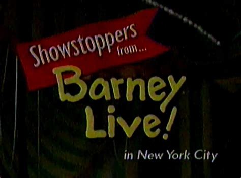 Showstoppers From Barney Live Barney Wiki Fandom Powered By Wikia