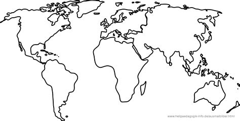 Weltkarte Umrisse Einfach Zum Ausdrucken Auf Der Weltkarte Werden