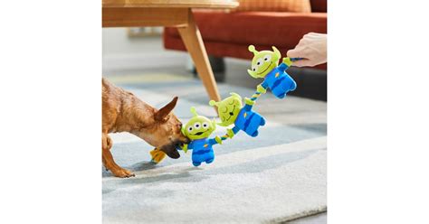 Pixar Aliens Plush With Rope Squeaky Dog Toy Chewy Disney Pixar