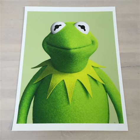 Kermit the frog — quote on a promotional poster for the muppet movie (1979). Kermit The Frog by Bartholomew Cooke