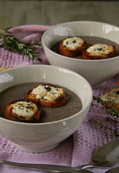 I am a huge fan of mushrooms and one of my favourite ways to after roasting the mushrooms you just need to throw them into the soup along with the brie and simmer for. Mushroom soup with chevin and thyme toasts (with video ...