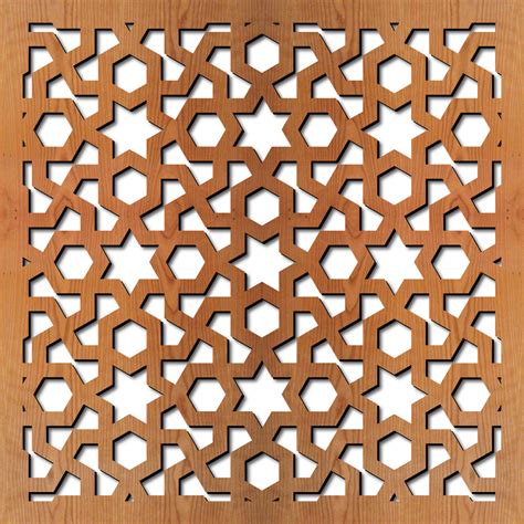 Arabic Geometric Laser Cut Pattern Dxf File Free Down