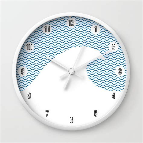 Wavy Wave Wall Clock By Fimbis Wall Clock Clock Classic Clocks