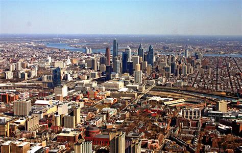 University City Philadelphia Skyline Aerial Photograph By Duncan Pearson