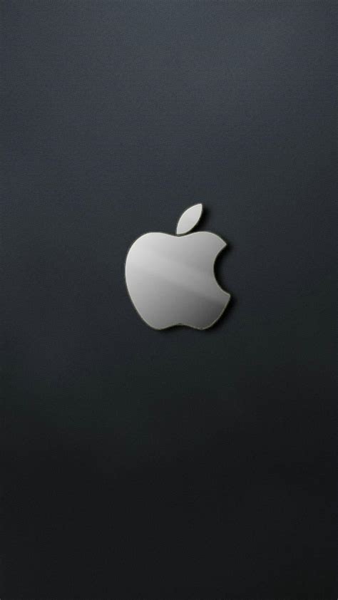 Apple Logo Gray Iphone Wallpapers