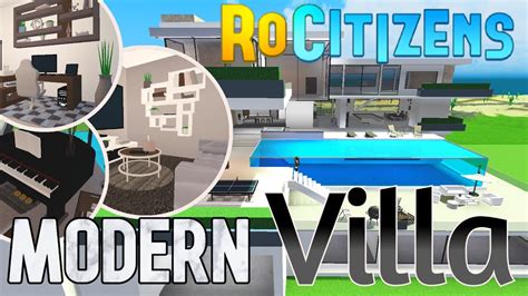 Rocitizens Modern Antine Villa Roblox Rocitizens House Tour Youtube